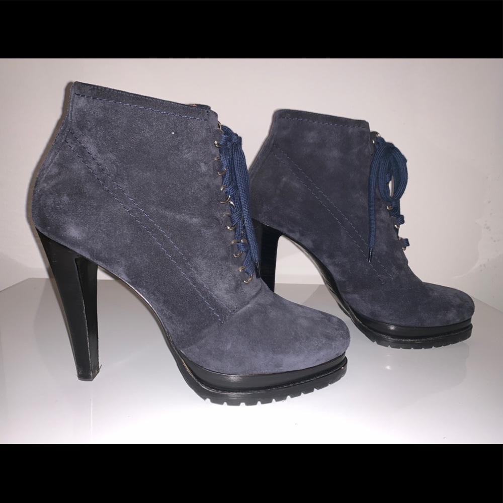 Giorgio Armani lace up suede boots